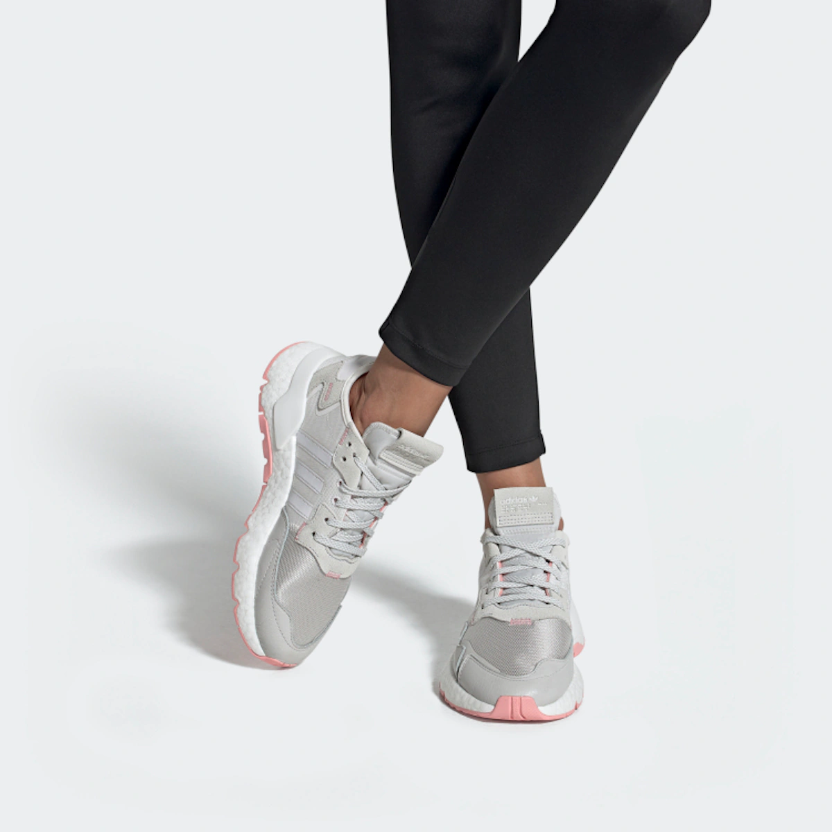 (Women) adidas originals Nite Jogger 'White Grey Pink' FV4136