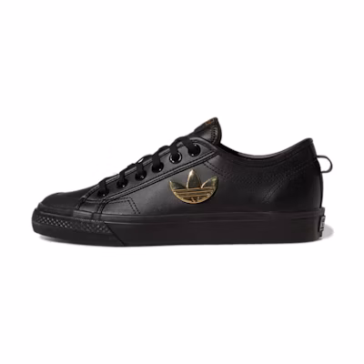 (W) adidas Originals Nizza Trefoil 'Carbon Black Gold'
