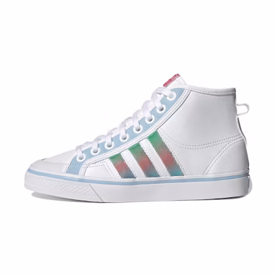 (W) adidas originals Nizza Hi Shoes White/Blue/Green