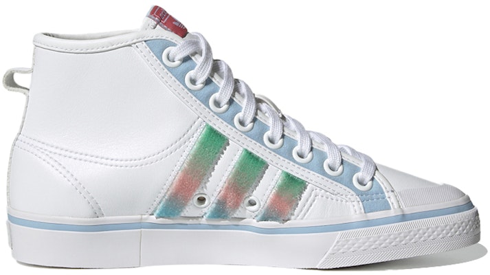 (W) adidas Originals Nizza Hi Sepatu Putih/Biru/Hijau GZ2796 Order (W) adidas Originals Nizza Hi Sepatu Putih/Biru/Hijau GZ2796