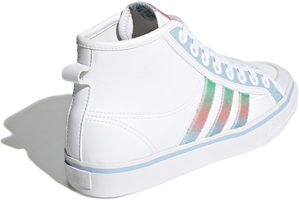 (W) adidas Originals Nizza Hi Sepatu Putih/Biru/Hijau GZ2796 Shop (W) adidas Originals Nizza Hi Sepatu Putih/Biru/Hijau GZ2796