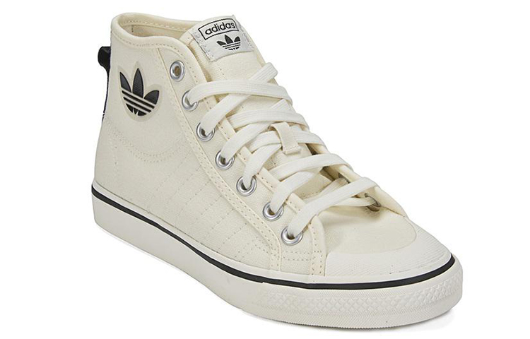 Lookbook (W) adidas Originals Nizza Hi Dames Beige/Wit GV7119