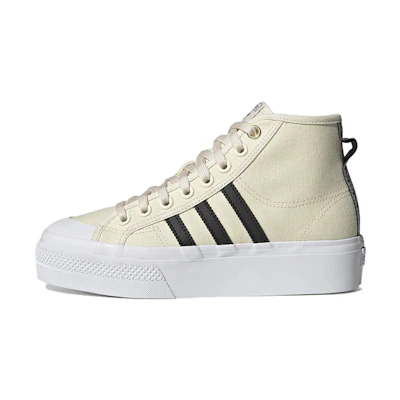 (W) adidas Originals Nizza Plataforma Cort 'Light Yellow Black'