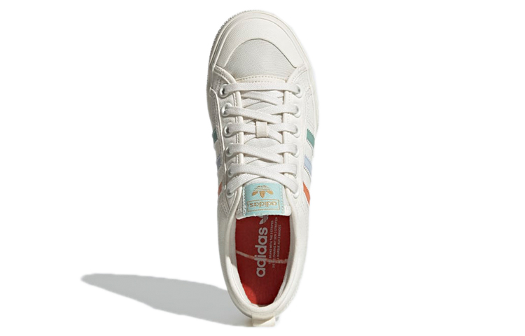 (W) adidas Originals Nizza Platform 'White Blue Orange' 圖 5