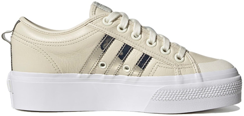 (W) adidas Originals Nizza Platform 'Putih Emas' FY6739 Order (W) adidas Originals Nizza Platform 'Putih Emas' FY6739