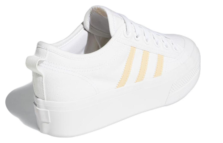(W) adidas Originals Nizza Platform 'White Yellow' 圖 4