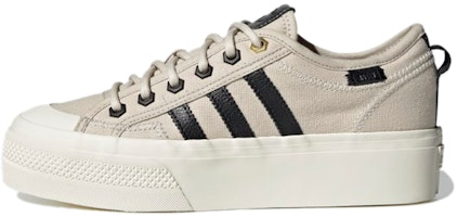 (Women) adidas Originals Nizza Platform Low 'Grey Black' GW6082 (Women) adidas Originals Nizza Platform Low 'Grey Black' GW6082