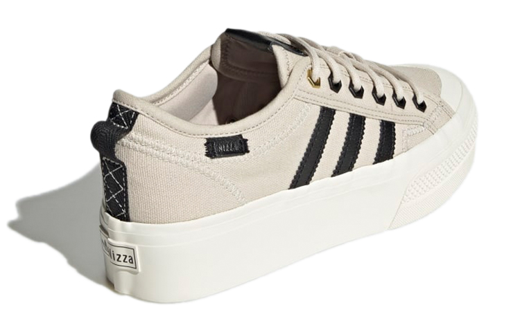 Shop adidas originals Nizza Platform 防滑增高 低筒休閒板鞋 女款 灰黑