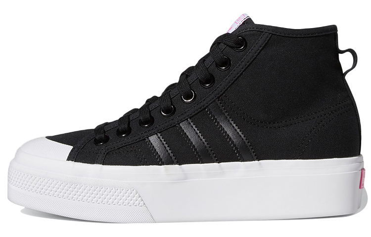 (Women) adidas originals Nizza Platform Mid Shoes Black FY7579