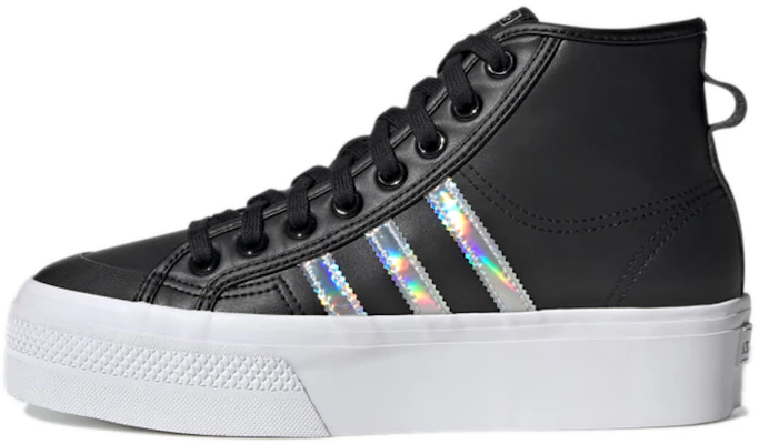 adidas originals Nizza 平台中筒 柔軟耐磨滑板鞋 女款 黑色 Buy adidas originals Nizza 平台中筒 柔軟耐磨滑板鞋 女款 黑色