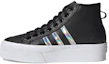 Buy adidas originals Nizza 平台中筒 柔軟耐磨滑板鞋 女款 黑色