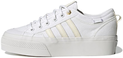 (Women) adidas Originals Nizza Platform Mid 'Cloud White' GW6086 (Women) adidas Originals Nizza Platform Mid 'Cloud White' GW6086