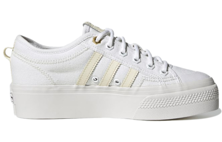 Order adidas originals Nizza 平台中筒 防滑增高 休閒板鞋 女款 雲白色