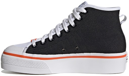 (W) adidas Originals Nizza Platform Mid 'Putih Hitam Oren' S42601 Buy (W) adidas Originals Nizza Platform Mid 'Putih Hitam Oren' S42601