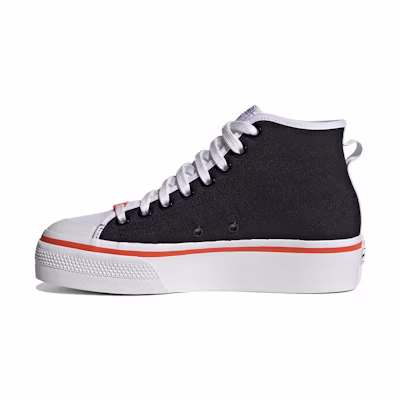 (W) adidas originals Nizza Platform Mid 'White Black Orange'