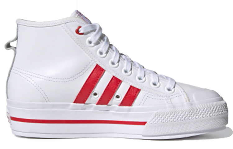 Order (W) アディダス オリジナルス ニッツァ プラットフォーム MID 白×赤 H02971