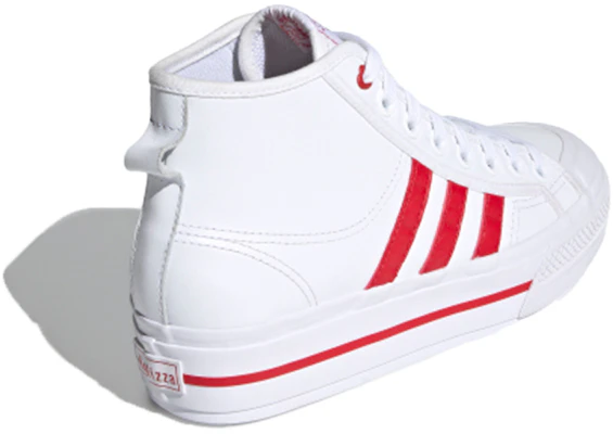 adidas originals Nizza Platform Mid 女款 白紅 Shop adidas originals Nizza Platform Mid 女款 白紅