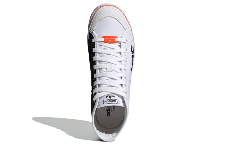 Purchase adidas originals NIZZA 平台高筒 板鞋 女款 白黑橙