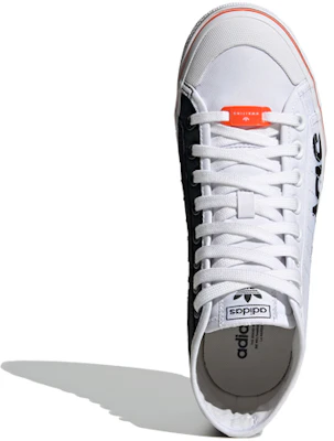 adidas originals NIZZA 平台高筒 板鞋 女款 白黑橙 Purchase adidas originals NIZZA 平台高筒 板鞋 女款 白黑橙