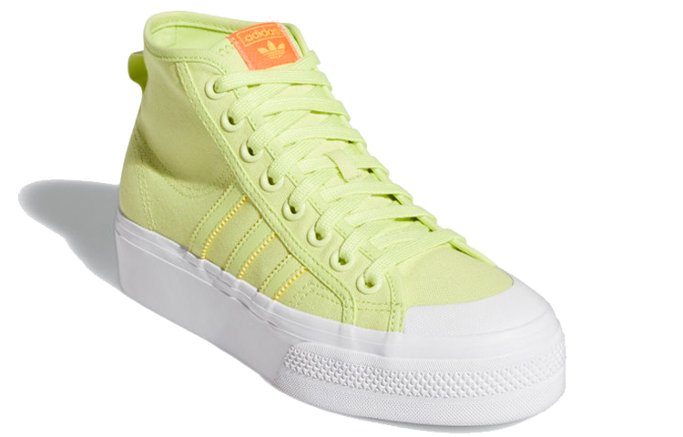 Lookbook (W) 아디다스 오리지널 니짜 플랫폼 미드 '옐로우' FY7580