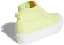 Shop adidas Originals Nizza 厚底中筒鞋 女款 黃色