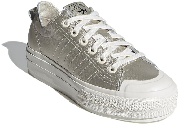 (W) 阿迪达斯三叶草 Nizza Rf 厚底 '白金' G55913 Lookbook (W) 阿迪达斯三叶草 Nizza Rf 厚底 '白金' G55913