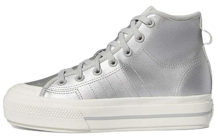(Women) adidas originals Nizza Rf Platform Mid 'Sliver' GX8369