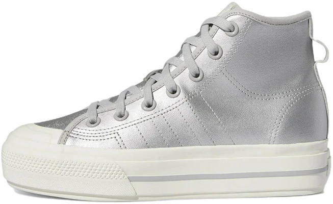 adidas originals Nizza Rf Platform Mid 舒適耐磨板鞋 女款 銀色 Buy adidas originals Nizza Rf Platform Mid 舒適耐磨板鞋 女款 銀色
