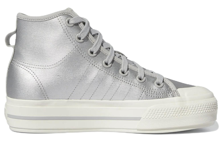 Order adidas originals Nizza Rf Platform Mid 舒適耐磨板鞋 女款 銀色