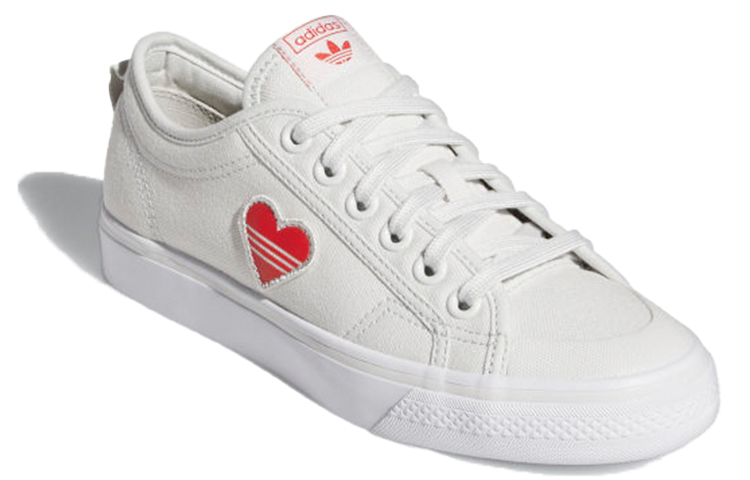 (W) adidas originals Nizza Trefoil 'White Red' 圖 3