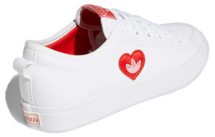 (W) adidas originals Nizza Trefoil 'White Red' 圖 4