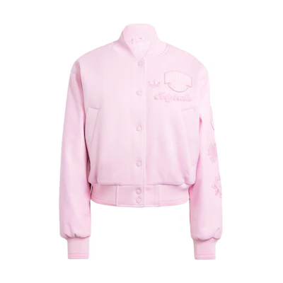 (Women) adidas Originals Oversized Collegiate Jacket Pink Retro Varsity Style IX6967
