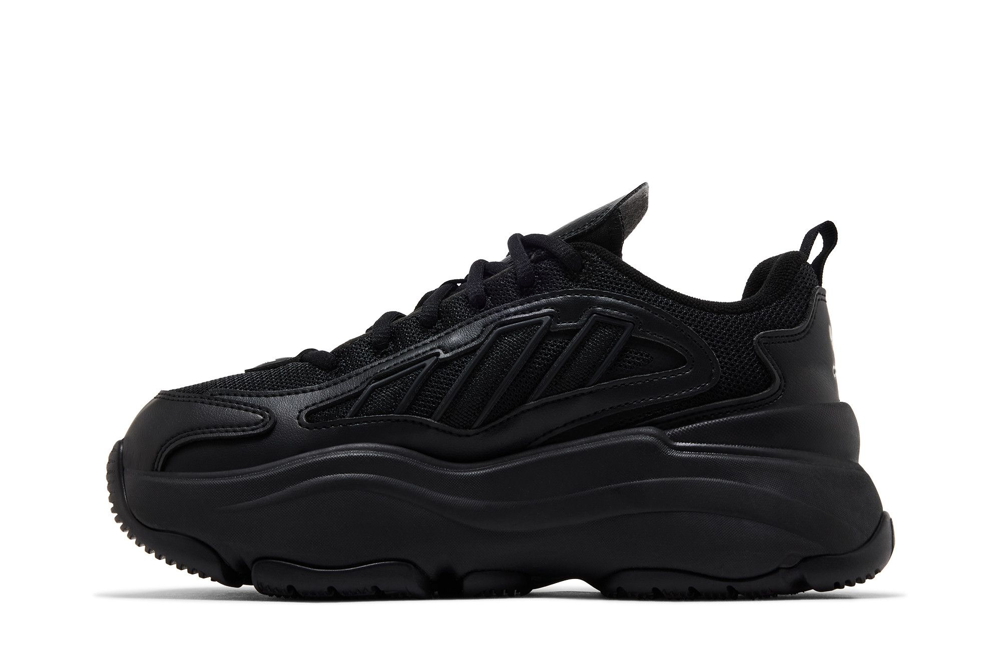 Lookbook (W) adidas Originals OZGAIA 黑色平底舒適老爹鞋 JQ4110