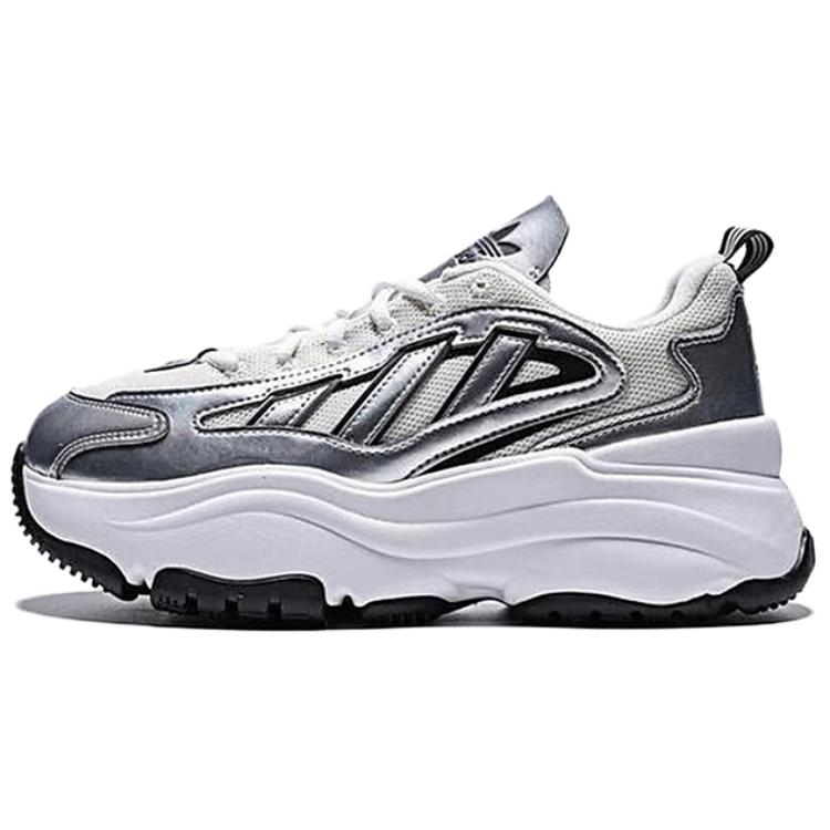 (Women) adidas Originals OZGAIA Chunky Silver Dad Shoes - Comfortable Platform Style KK2747