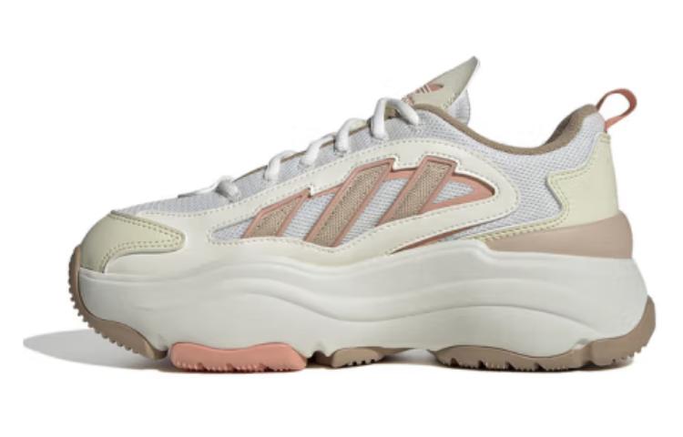 (Women) adidas Originals OZGAIA Chunky Sneakers Beige Pink Classic Non-Slip. JI4283