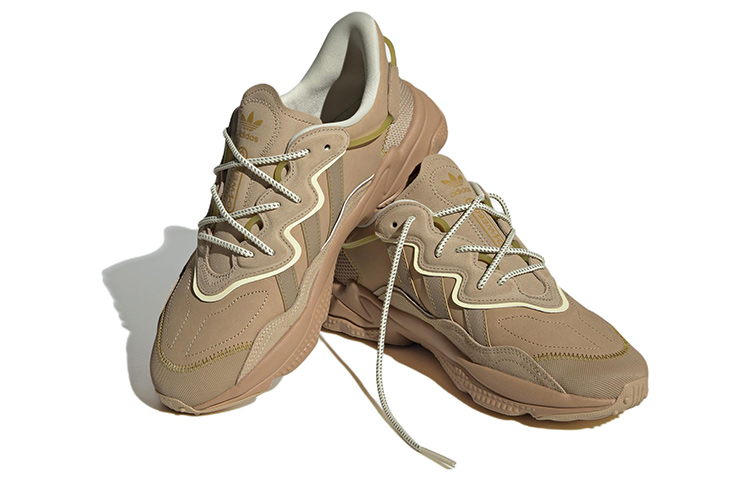 Lookbook adidas originals Ozweego 舒適萬用 防滑耐磨 低筒 運動休閒鞋 女款 黃褐