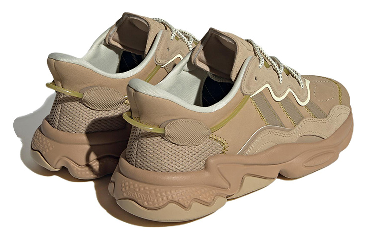 Shop adidas originals Ozweego 舒適萬用 防滑耐磨 低筒 運動休閒鞋 女款 黃褐