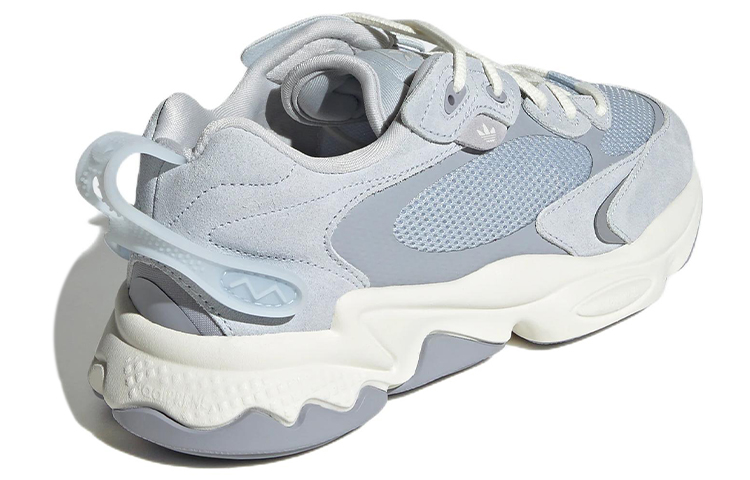 Shop adidas originals Ozweego Meta 運動休閒鞋 女款 藍灰