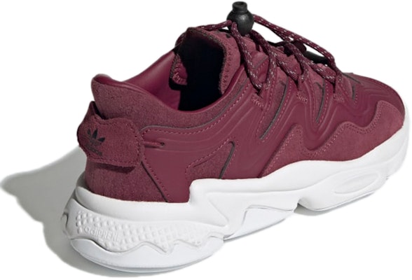 adidas originals Ozweego Plus 減震防滑 復古運動鞋 女款 暗紅色 Shop adidas originals Ozweego Plus 減震防滑 復古運動鞋 女款 暗紅色