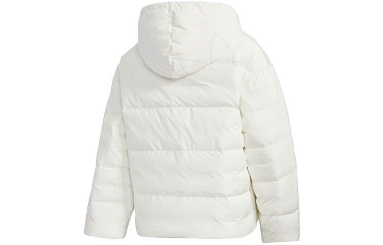 Lookbook (W) アディダス オリジナルズ パッド入り フードジャケット 冬用アウター ホワイト GV4105