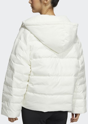 (W) アディダス オリジナルズ パッド入り フードジャケット 冬用アウター ホワイト GV4105 Purchase (W) アディダス オリジナルズ パッド入り フードジャケット 冬用アウター ホワイト GV4105