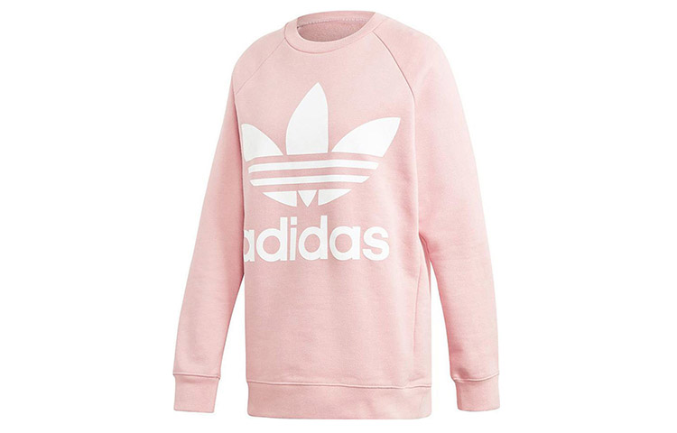 (Women) adidas Originals Pink Oversized Lettering Sweatshirt DH4432