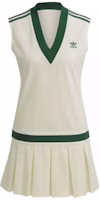 (Women) adidas Originals Pleated V-Neck Tennis Sleeveless Dress White Jade. H56442 (Women) adidas Originals Pleated V-Neck Tennis Sleeveless Dress White Jade. H56442