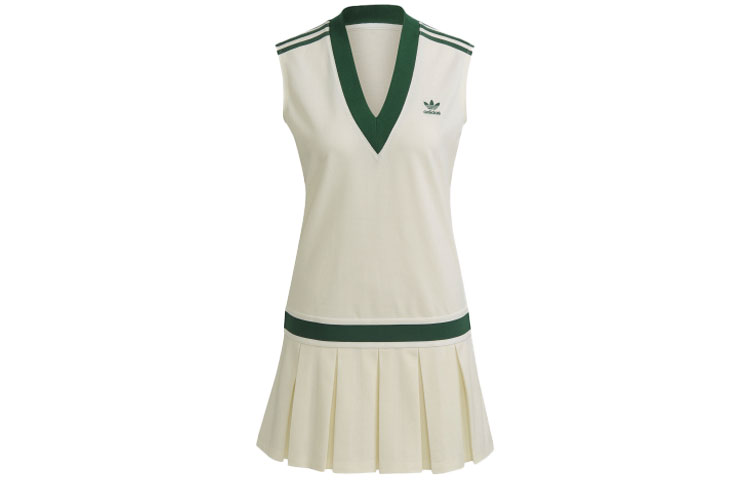 Order (W) Vestido Sin Mangas adidas Originals Tenis Plisado Cuello V Blanco Jade. H56442