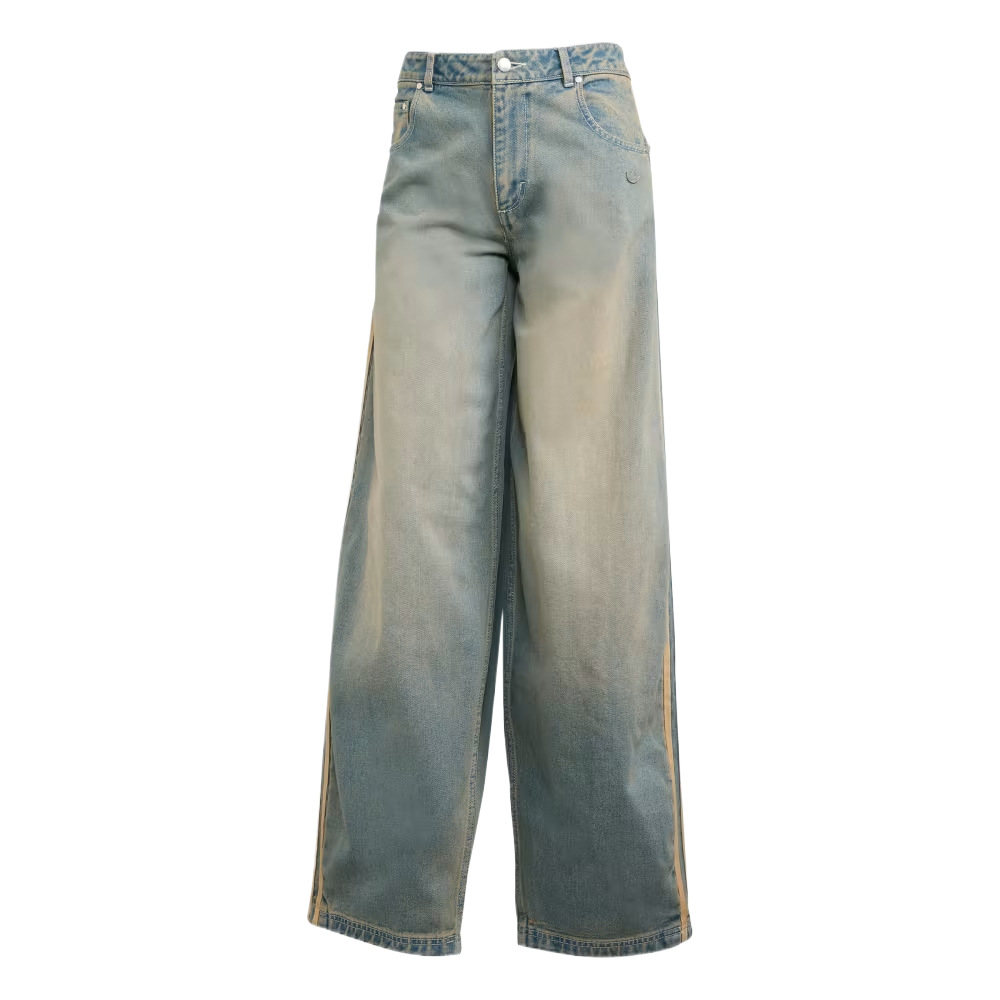 (Women) adidas Originals Premium Essentials Striped Denim Jeans - Simple & Comfy JY2868