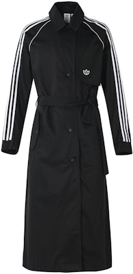 (W) 阿迪达斯 Originals PRIMEBLUE 中长款风衣 黑色 GM5367 Buy (W) 阿迪达斯 Originals PRIMEBLUE 中长款风衣 黑色 GM5367