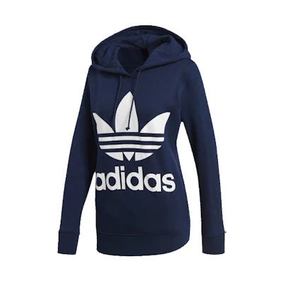 (Women) adidas Originals Pullover Sweatshirt Navy Blue Back-to-School Style CE2410