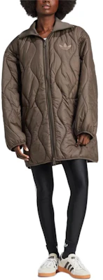 (W) adidas Originals 中長版菱格外套 陰影橄欖時尚風衣 IW5863 Lookbook (W) adidas Originals 中長版菱格外套 陰影橄欖時尚風衣 IW5863