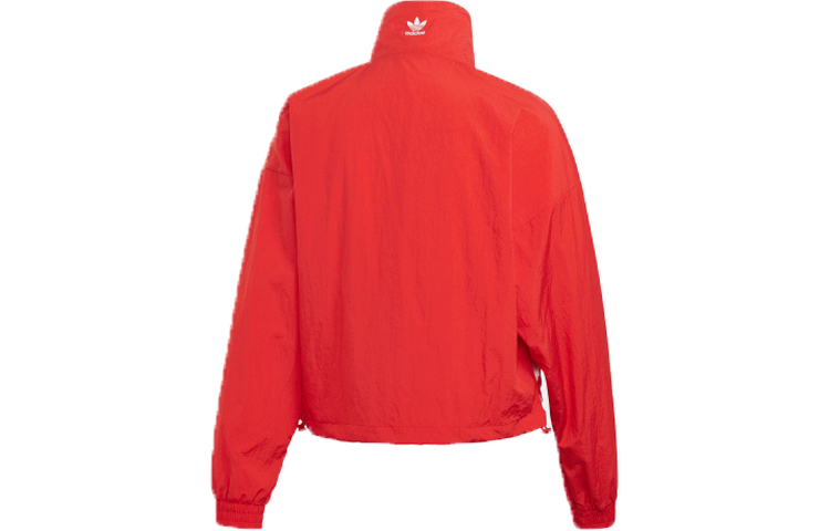 Lookbook (W) 아디다스 오리지널 레드 레트로 LRG 로고 스탠드 칼라 트랙 재킷 FM2585