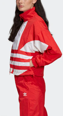 (W) 아디다스 오리지널 레드 레트로 LRG 로고 스탠드 칼라 트랙 재킷 FM2585 Sizing (W) 아디다스 오리지널 레드 레트로 LRG 로고 스탠드 칼라 트랙 재킷 FM2585
